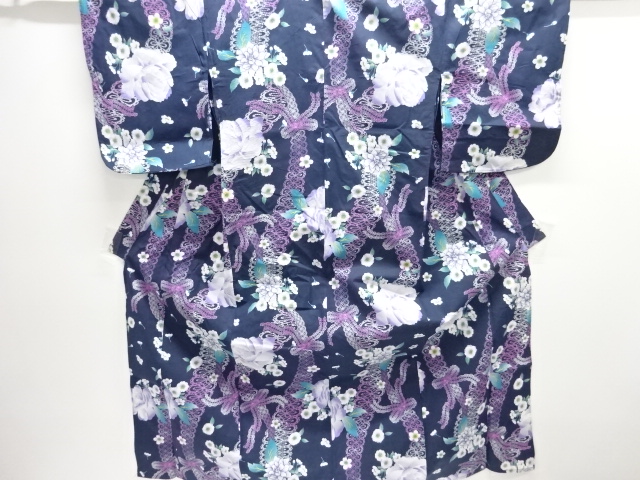 JAPANESE KIMONO / YUKATA / RIBBON & FLOWER